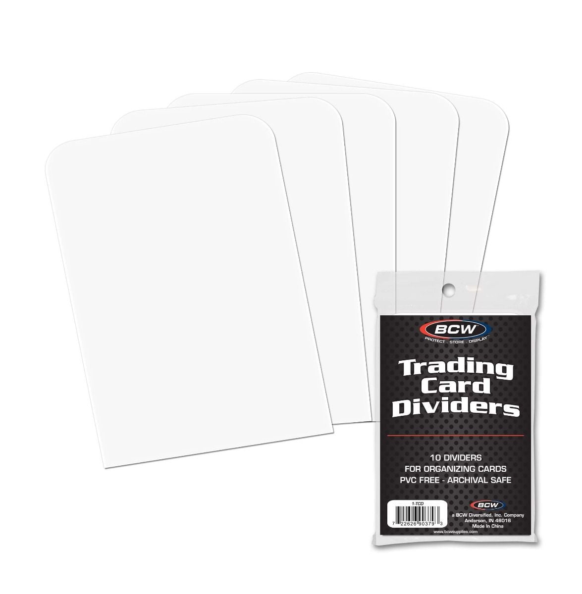 BCW: Trading Card Dividers - White