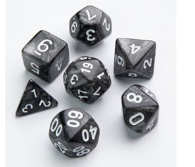 Gamegenic Dice: 7 pc: Galaxy Series: Moon