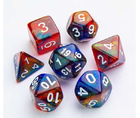 Gamegenic Dice: 7 pc: Galaxy Series: Mars