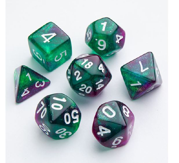 Gamegenic Dice: 7 pc: Galaxy Series: Aurora