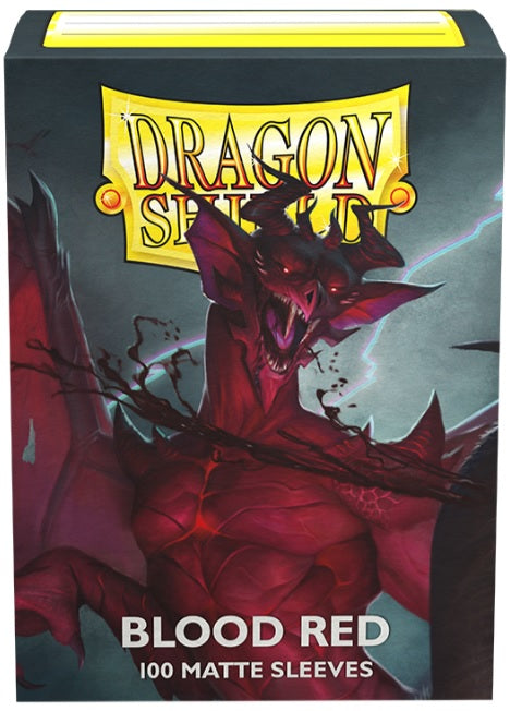 Dragon Shield Sleeves: Standard Matte - Blood Red