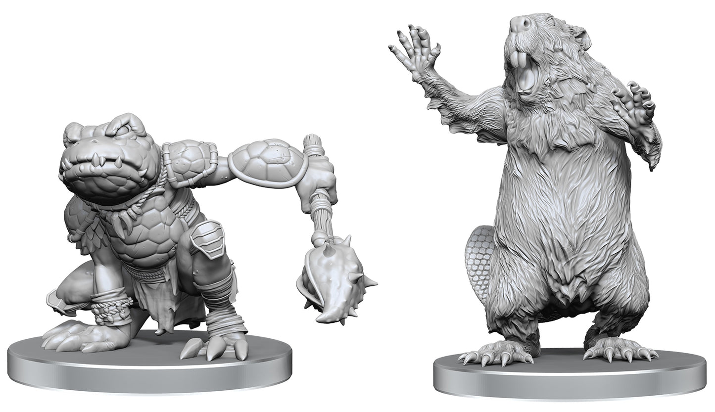 D&D Minis: PF Boggard Scout & Castoroides