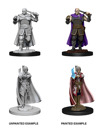 D&D Minis: Human Ranger and Moon Elf Sorcerer