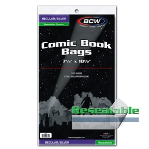 BCW: Silver Comics - Resealable Bags