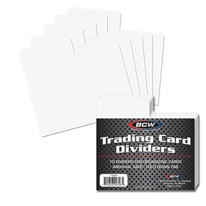 BCW: Card Dividers - White - Horizontal