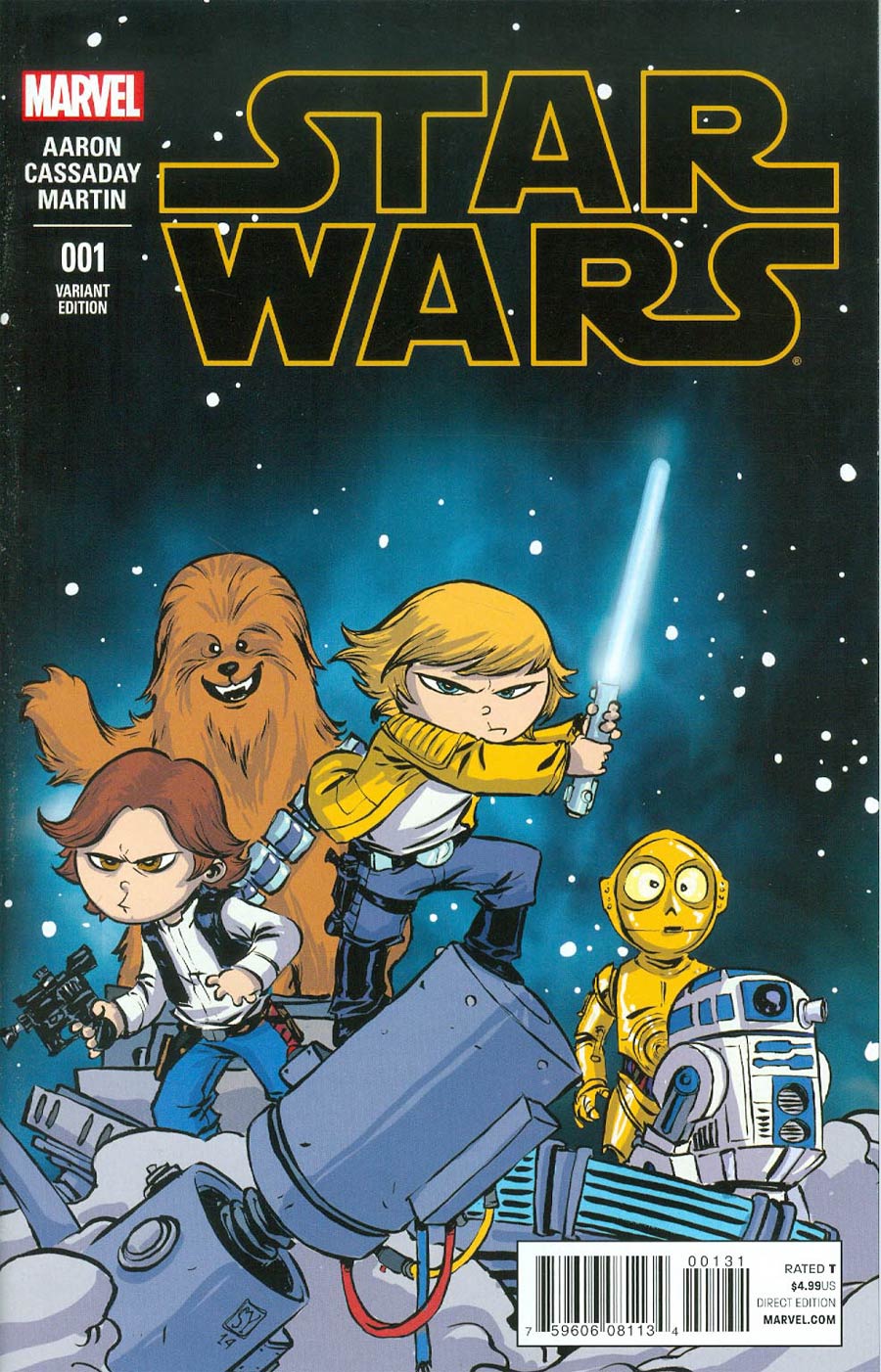 Star Wars #1 (2015) Skottie Young Cover CGC Graded 9.6 S/N: 4671549007