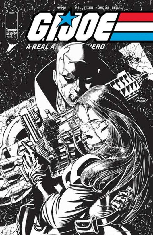 G.I. Joe A Real American Hero #307 Cover B Andy Kubert Black & White Variant