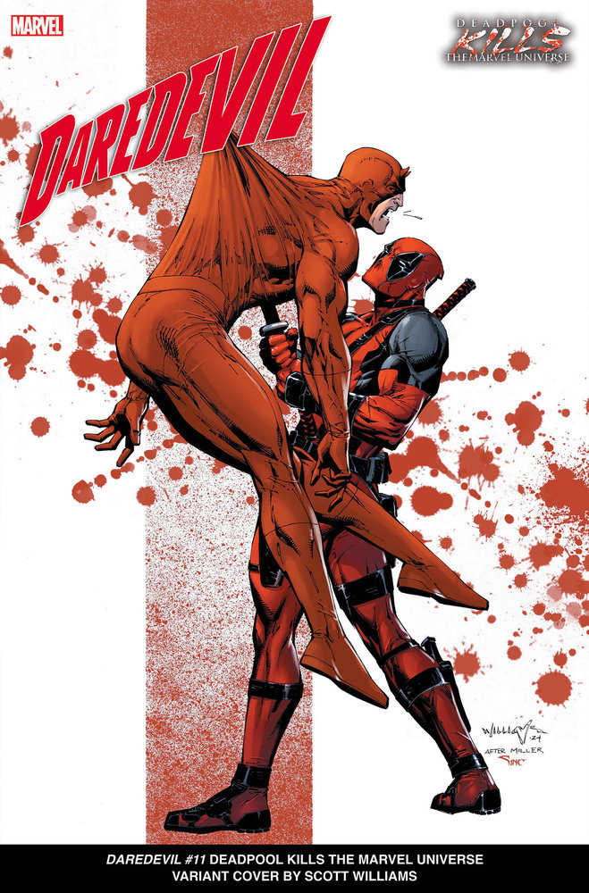 Daredevil #11 Scott Williams Deadpool Kills The Marvel Universe Variant