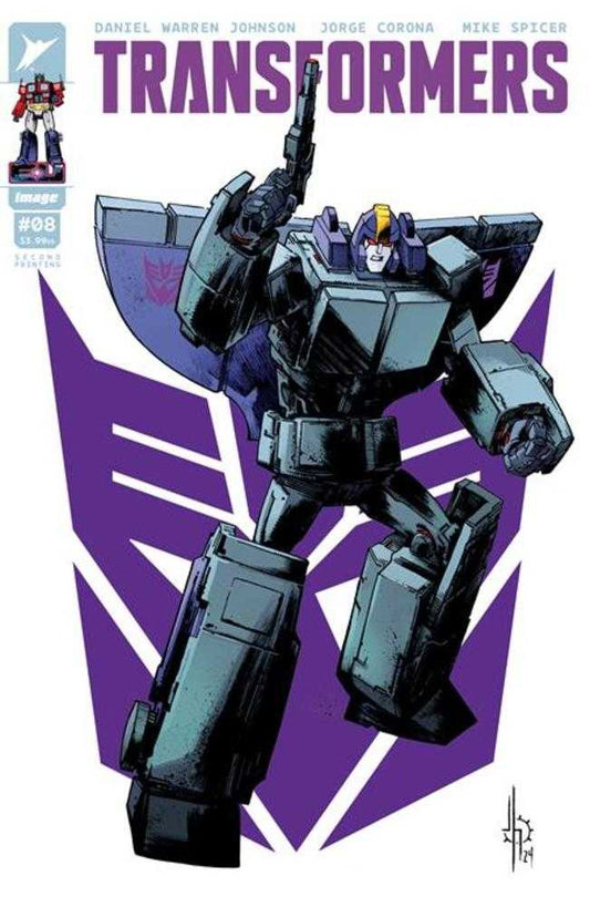 Transformers #8 2nd Print Cover A Jason Howard Decepticon