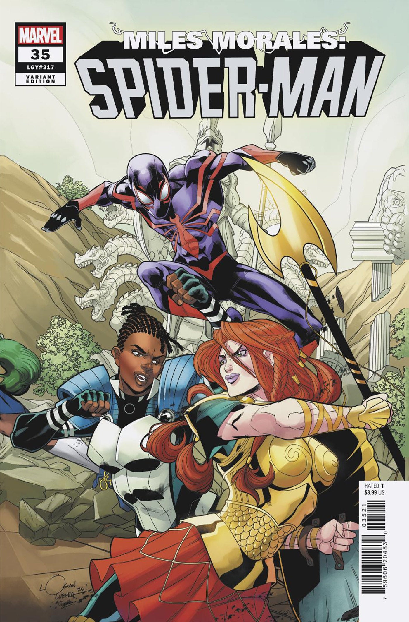 Miles Morales: Spider-Man #35 Logan Lubera 5-Part Connecting Variant