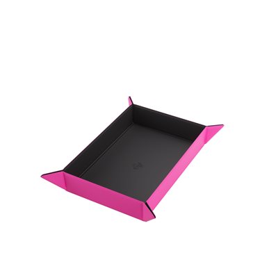 Gamegenic: Magnetic Dice Tray - Rectangular Black/Pink