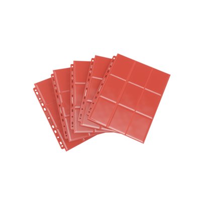 Gamegenic: Side Loading 18-Pocket Pages - Red