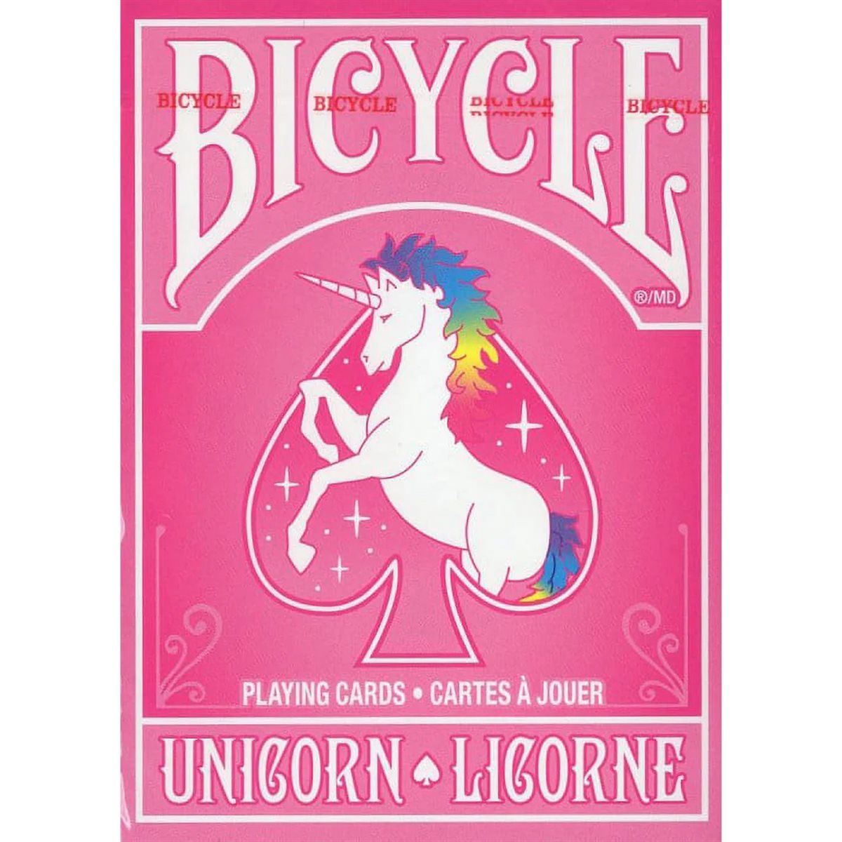 Bicycle Playing Cards Unicorn Pink