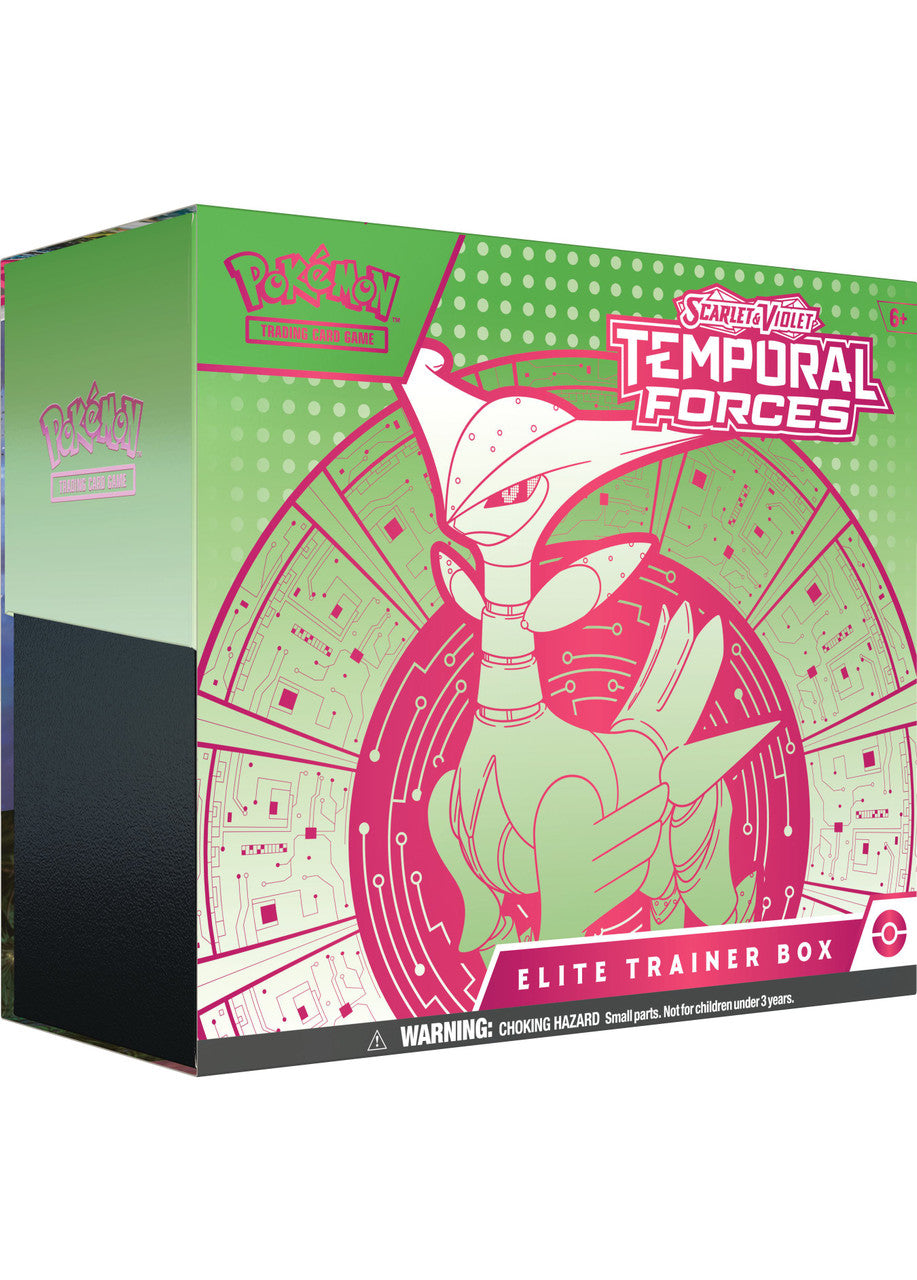 Pokemon: Scarlet and Violet SV5 - Temporal Forces - Elite Trainer Box - Iron Leaves