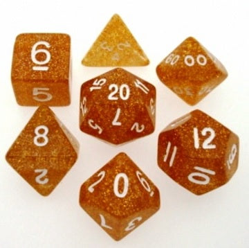 Koplow: 7 Dice Set - Glitter Yellow