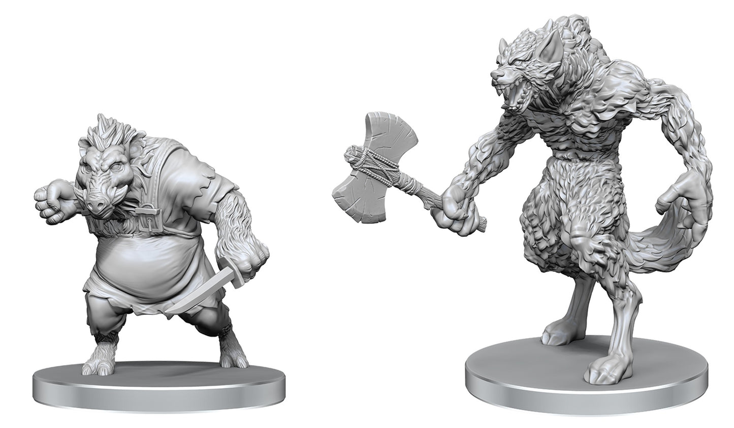 D&D Minis: PF Werewolf & Wereboar