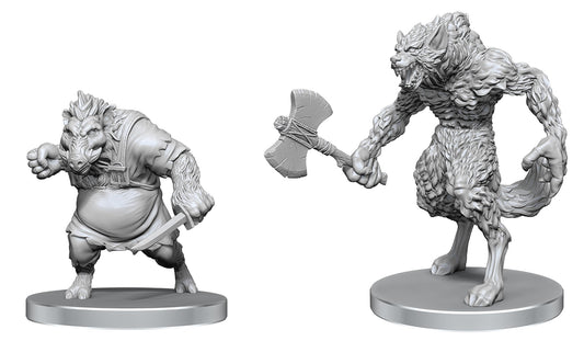 D&D Minis: PF Werewolf & Wereboar