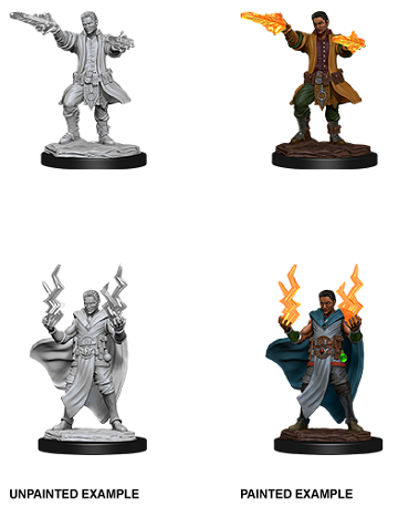 D&D Minis: Human Sorcerer Male