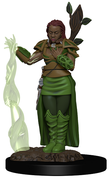 D&D Minis: Human Druid Female - Painted