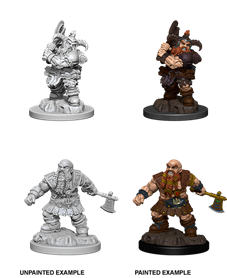 D&D Minis: Dwarf Barbarian Male