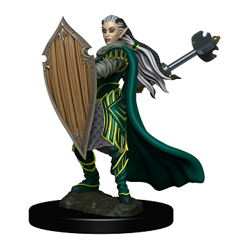 D&D Minis: Elf Paladin Female - Painted