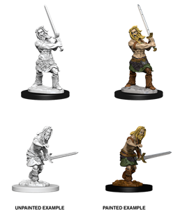 D&D Minis: Human Barbarian Male