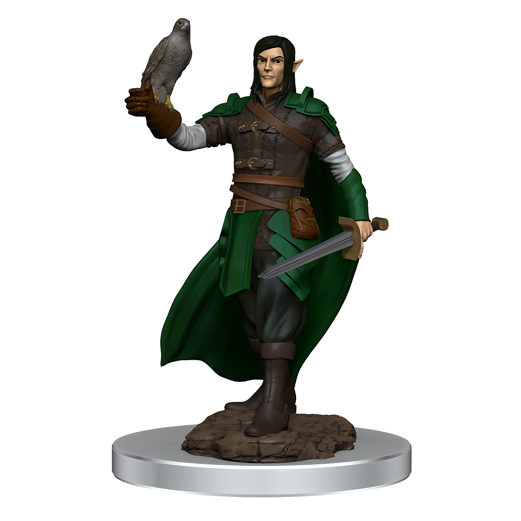 D&D Minis: Elf Ranger Male - Painted