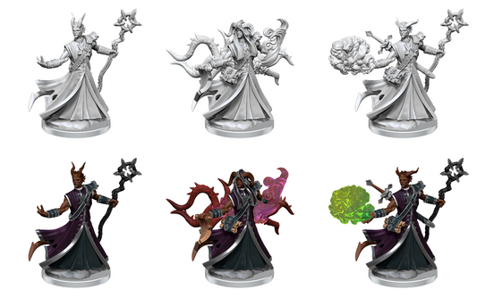 D&D Minis: Tiefling Warlock, Frameworks