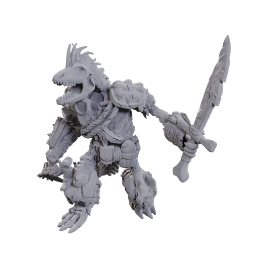 D&D Minis: Lizardfolk Skeleton