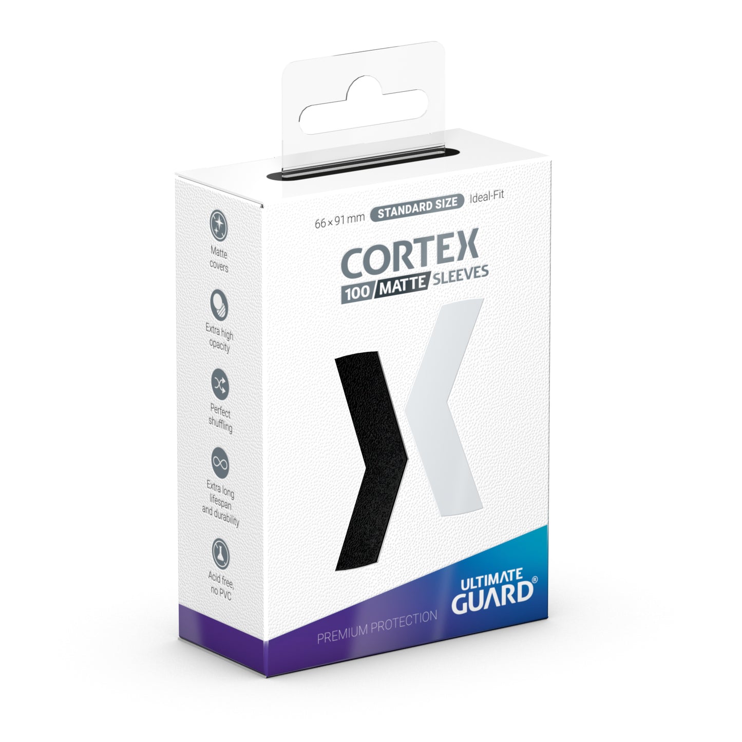 Ultimate Guard Sleeves: Cortex Standard Size - Matte Black