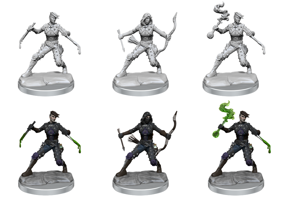 D&D Minis: Human Rogue, Frameworks