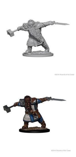 D&D Minis: Dwarf Fighter Male