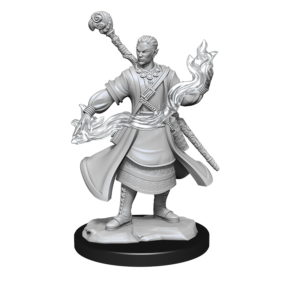 D&D Minis: Half-Elf Wizard Male