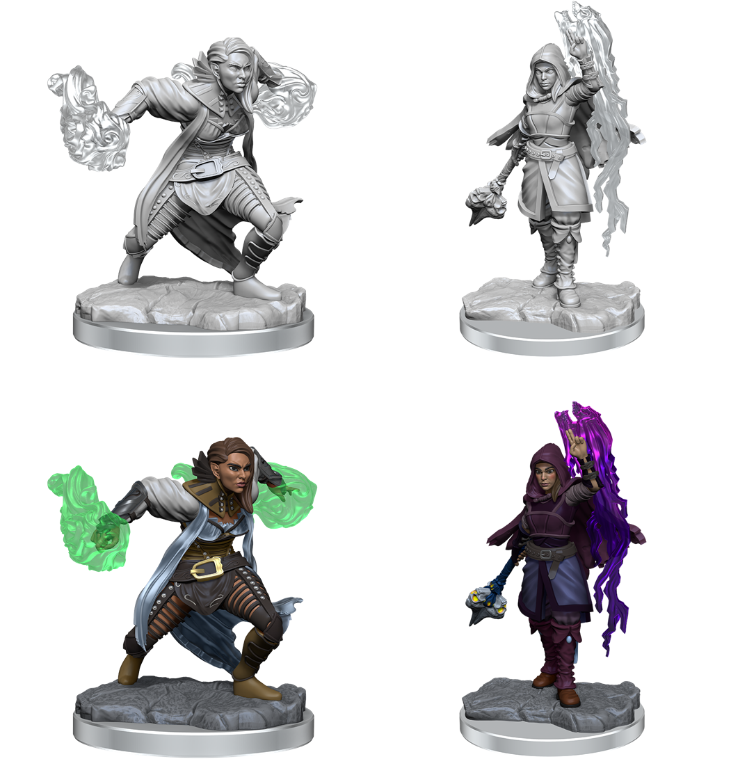 D&D Minis: Half-Elf Warlock