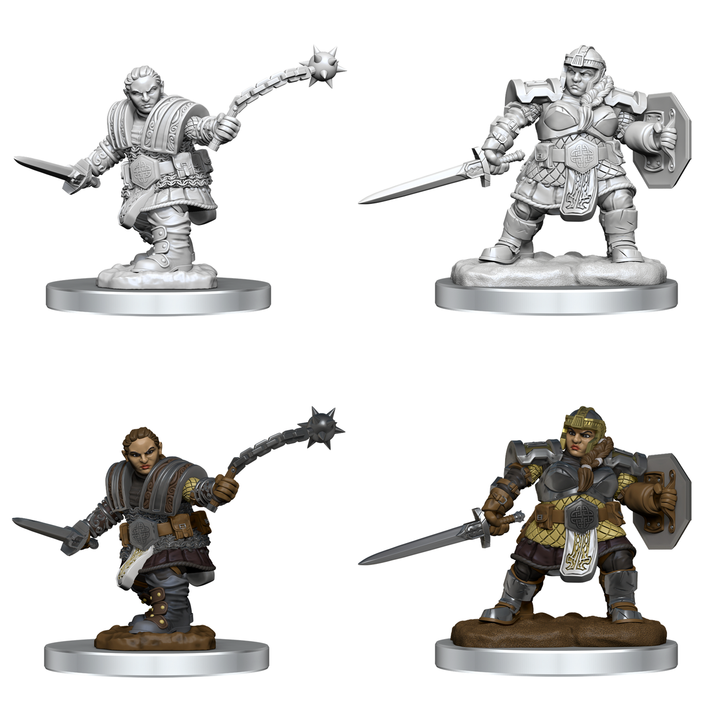 D&D Minis: Dwarf Fighter Female