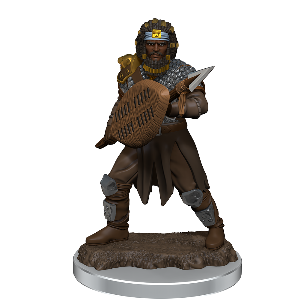 D&D Minis: Human Fighter Male - Painted