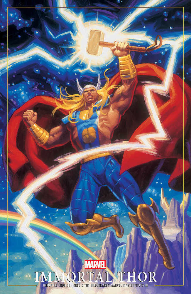 Immortal Thor 6 Greg And Tim Hildebrandt Thor Marvel Masterpieces III Variant