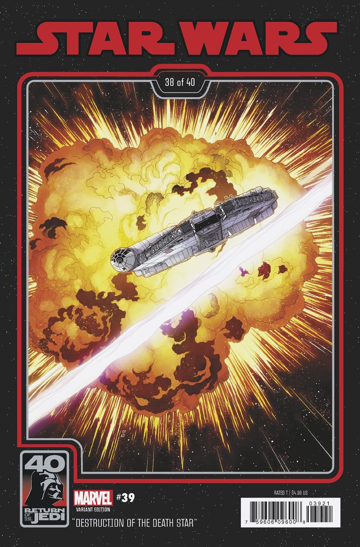 Star Wars 39 Chris Sprouse Return Of The Jedi 40th Anniversary Variant [Dd]